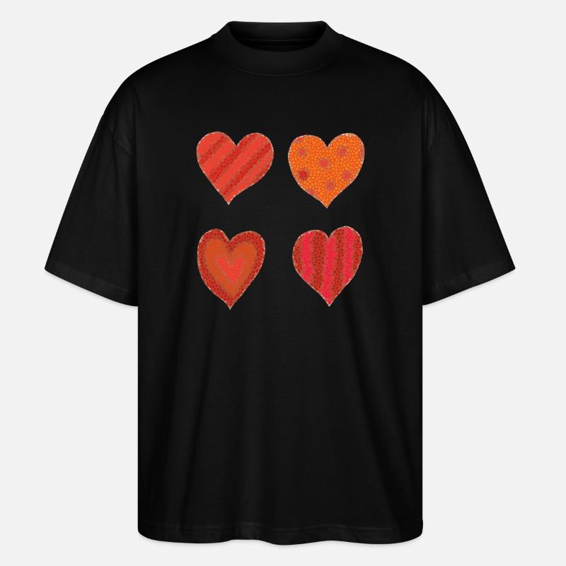 Variations cardiaques - T-shirt bio Blaster 2.0 coupe oversize Stanley/Stella Unisexe - noir