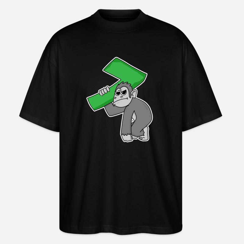 7 ans - 7e anniversaire - T-shirt bio Blaster 2.0 coupe oversize Stanley/Stella Unisexe - noir