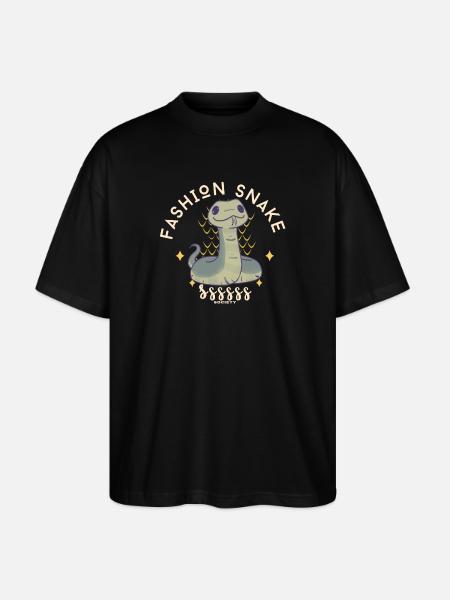 Fashion Snake Society Logo - Stanley/Stella Oversized Unisex Organic T-shirt Blaster 2.0 - black