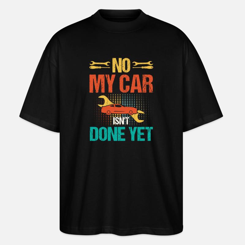 Begrenztes Auto, kein Wagen - Stanley/Stella Oversized Unisex Bio T-Shirt Blaster 2.0 - Schwarz