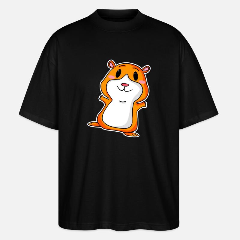 Süßes Meerschweinchen - Stanley/Stella Oversized Unisex Bio T-Shirt Blaster 2.0 - Schwarz