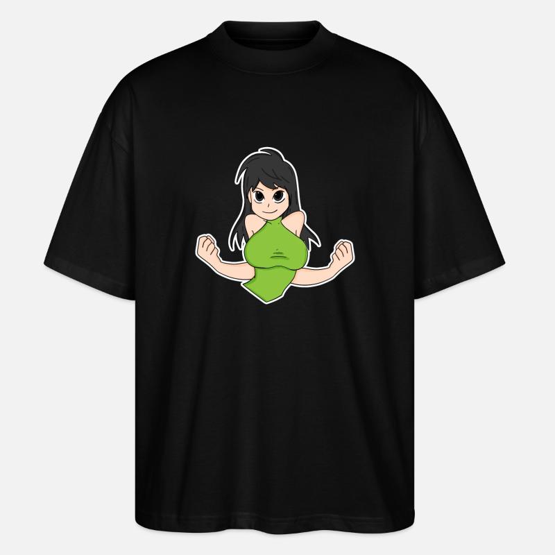 Anime - Stanley/Stella Oversized Unisex Bio T-Shirt Blaster 2.0 - Schwarz