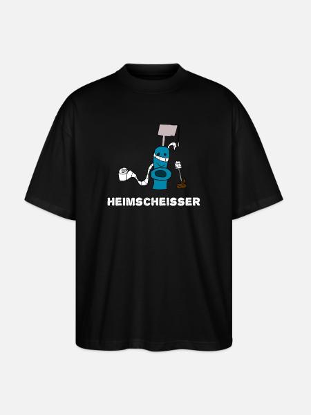 Heimscheisser WC Klo - Stanley/Stella Oversized Unisex Bio T-Shirt Blaster 2.0 - Schwarz