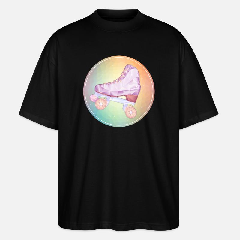 patin roller disco - T-shirt bio Blaster 2.0 coupe oversize Stanley/Stella Unisexe - noir