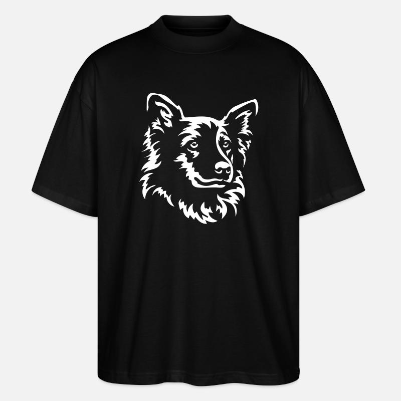 Harzer Fuchs Head "Black Edition" - Stanley/Stella Oversized Unisex Organic T-shirt Blaster 2.0 - black