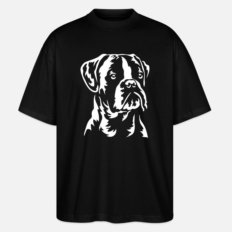 Boxer Head "Black Edition" - Stanley/Stella Oversized Unisex Organic T-shirt Blaster 2.0 - black