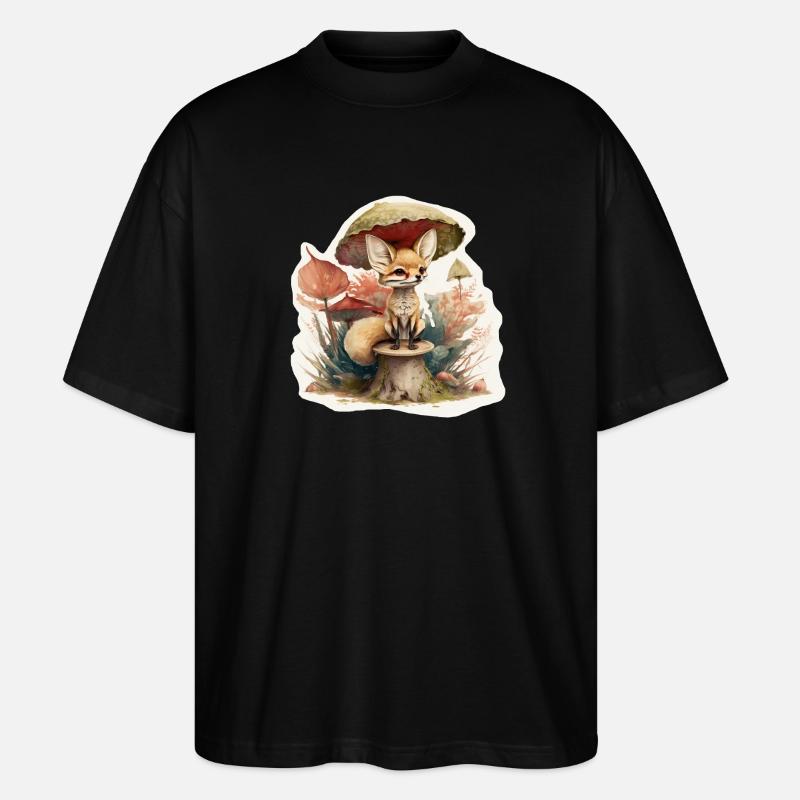 Süßer Wüstenfuchs - Stanley/Stella Oversized Unisex Bio T-Shirt Blaster 2.0 - Schwarz