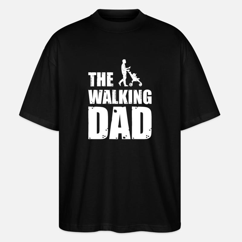 Der wandelnde Vater - Stanley/Stella Oversized Unisex Bio T-Shirt Blaster 2.0 - Schwarz