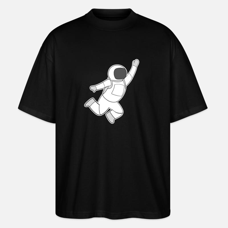 Espace Motif d’astronaute - T-shirt bio Blaster 2.0 coupe oversize Stanley/Stella Unisexe - noir