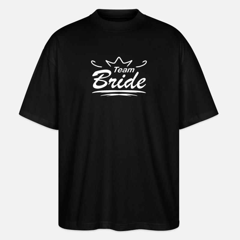 Épouse de l’équipe - T-shirt bio Blaster 2.0 coupe oversize Stanley/Stella Unisexe - noir