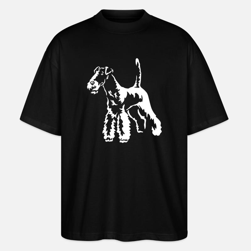 Foxterrier "Black Edition" - Stanley/Stella Oversized Unisex Bio T-Shirt Blaster 2.0 - Schwarz