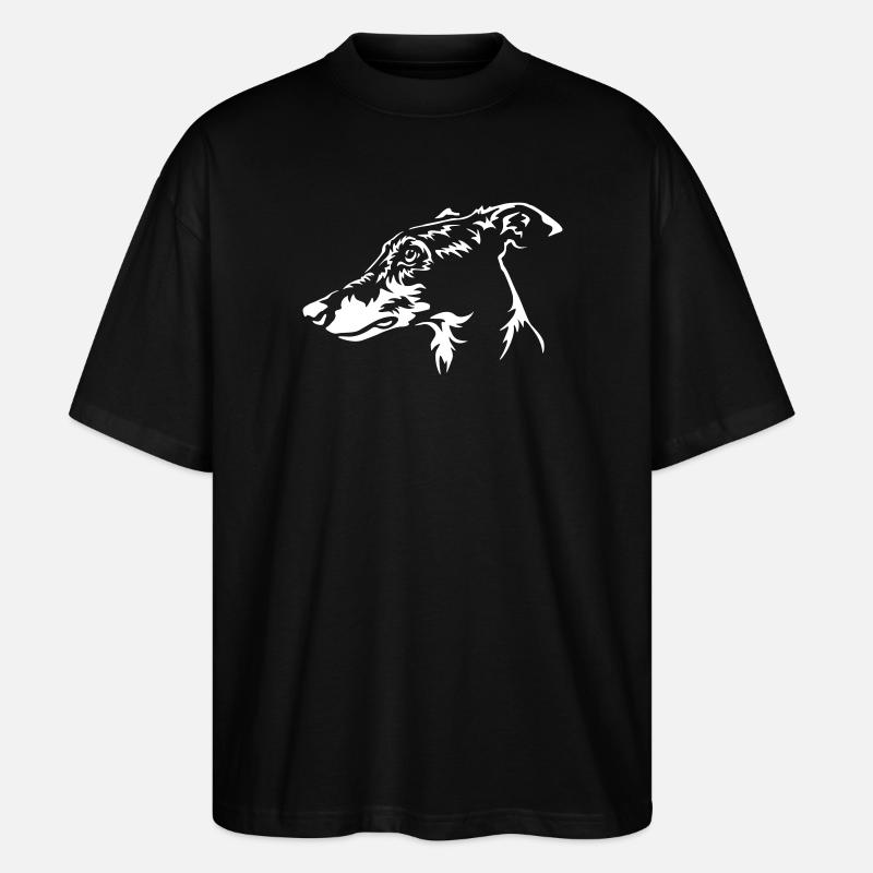 Greyhound Head « Black Edition » - T-shirt bio Blaster 2.0 coupe oversize Stanley/Stella Unisexe - noir
