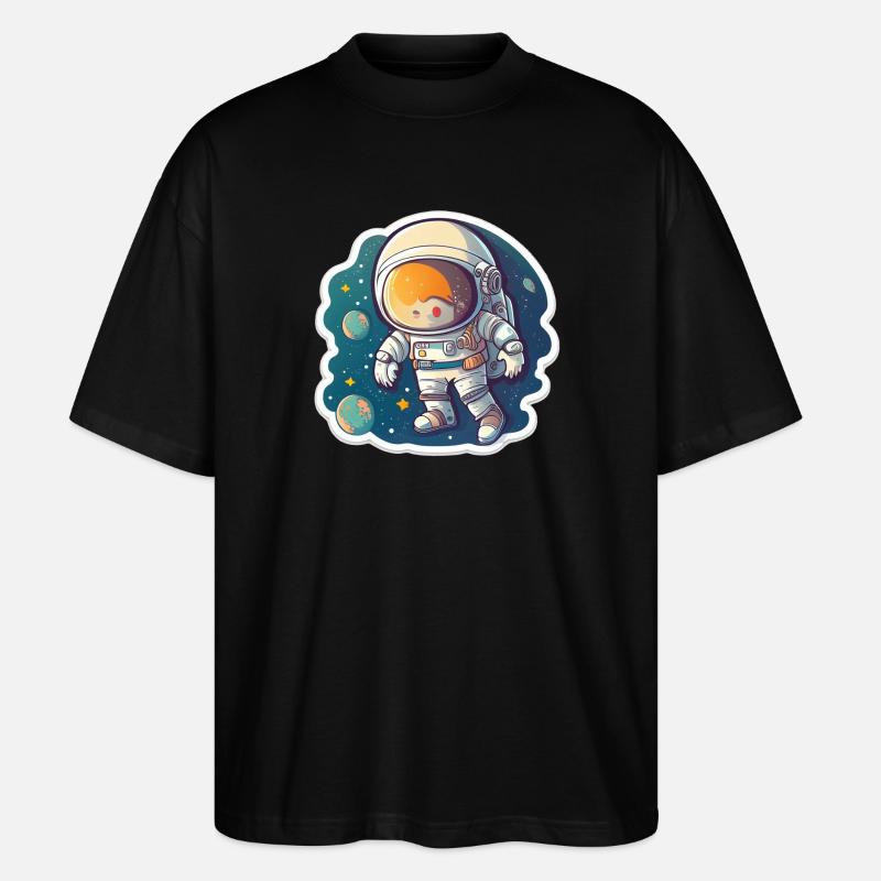 Aventure spatiale - T-shirt bio Blaster 2.0 coupe oversize Stanley/Stella Unisexe - noir