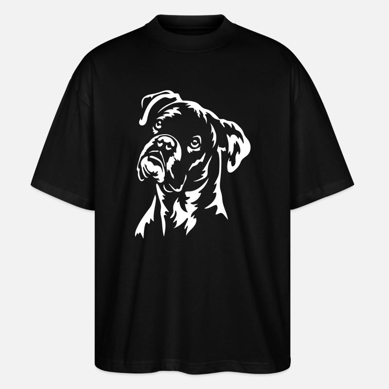 Boxer Head « Black Edition » - T-shirt bio Blaster 2.0 coupe oversize Stanley/Stella Unisexe - noir