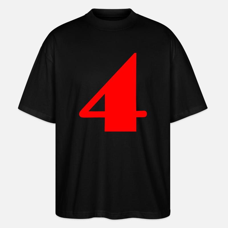 4,4 ANS,4e ANNIVERSAIRE,ANNIVERSAIRE 4 ANS - T-shirt bio Blaster 2.0 coupe oversize Stanley/Stella Unisexe - noir