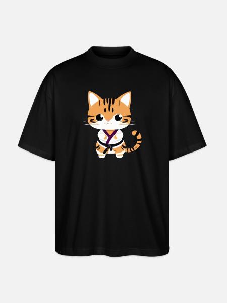 Chatons de karaté - T-shirt bio Blaster 2.0 coupe oversize Stanley/Stella Unisexe - noir