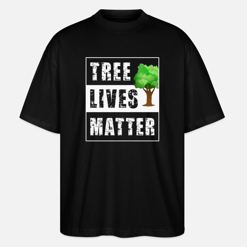 Arbres - T-shirt bio Blaster 2.0 coupe oversize Stanley/Stella Unisexe - noir