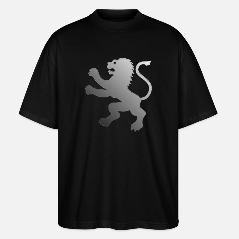Lion embossed | Wappentier - Stanley/Stella Oversized Unisex Bio T-Shirt Blaster 2.0 - Schwarz