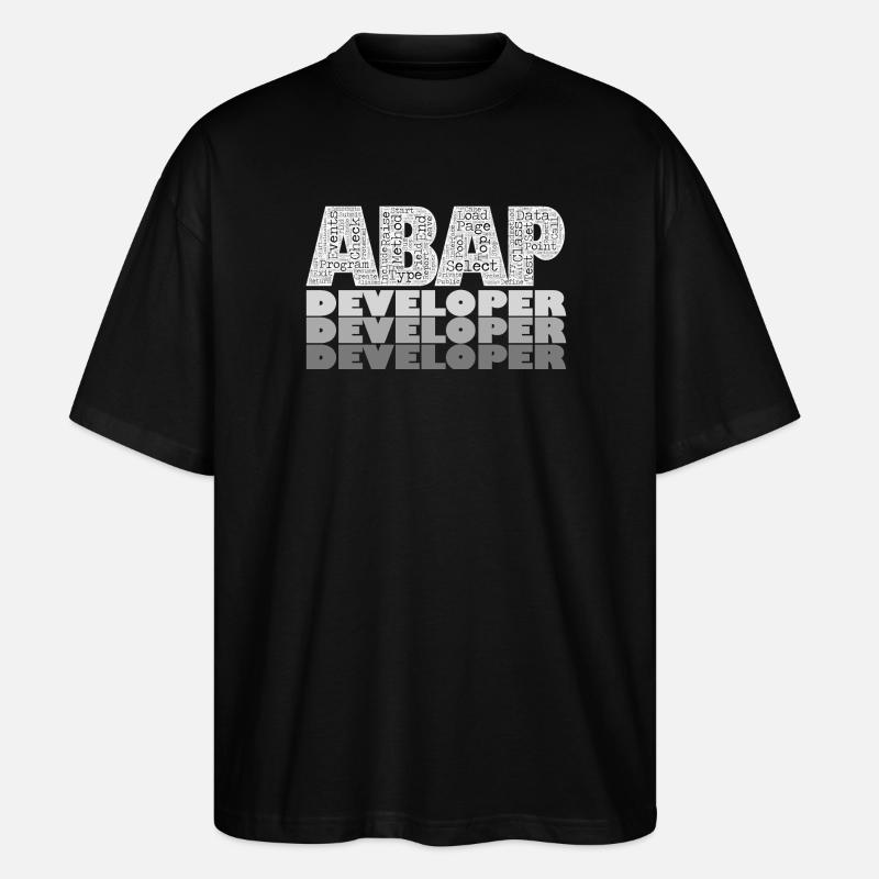 ABAP Developer - Stanley/Stella Oversized Unisex Bio T-Shirt Blaster 2.0 - Schwarz