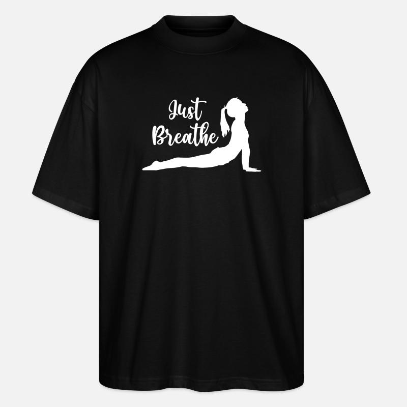 Yoga Geschenkidee - Namaste - Stanley/Stella Oversized Unisex Bio T-Shirt Blaster 2.0 - Schwarz