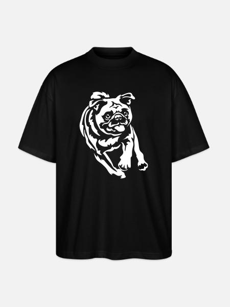 Pug "Black Edition" - Stanley/Stella Oversized Unisex Organic T-shirt Blaster 2.0 - black