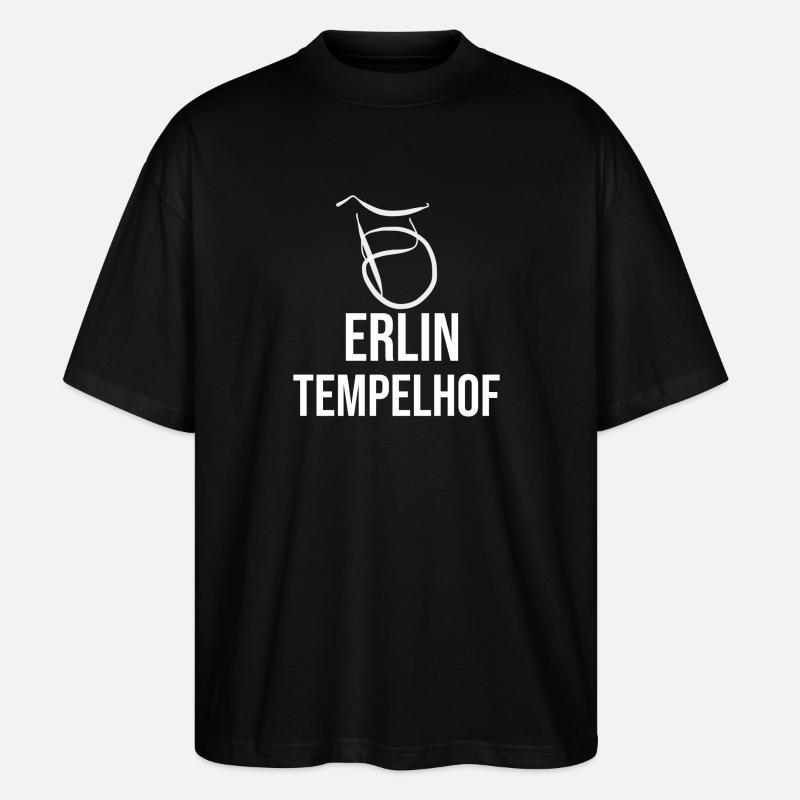Berlin Tempelhof - Stanley/Stella Oversized Unisex Bio T-Shirt Blaster 2.0 - Schwarz