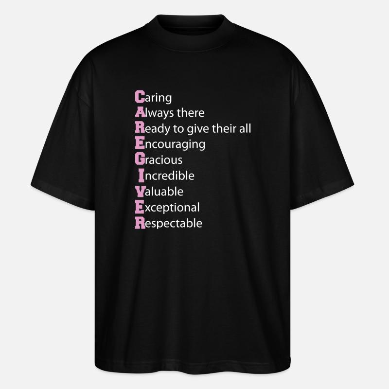 Définition de l’aidant Aidant âgé - T-shirt bio Blaster 2.0 coupe oversize Stanley/Stella Unisexe - noir