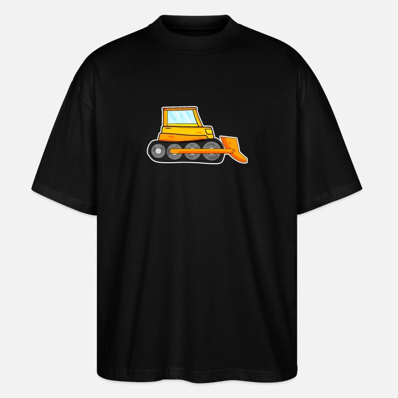 Bagger Baustelle Baggerfahrer - Stanley/Stella Oversized Unisex Bio T-Shirt Blaster 2.0 - Schwarz