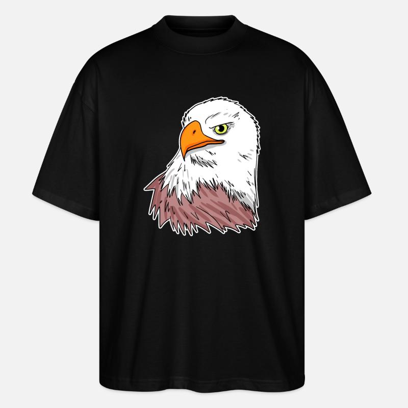 Oiseau aigle - T-shirt bio Blaster 2.0 coupe oversize Stanley/Stella Unisexe - noir