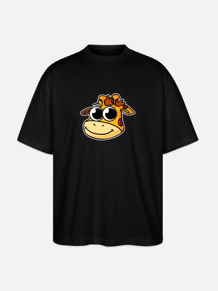 Giraffe - Stanley/Stella Oversized Unisex Organic T-shirt Blaster 2.0 - black