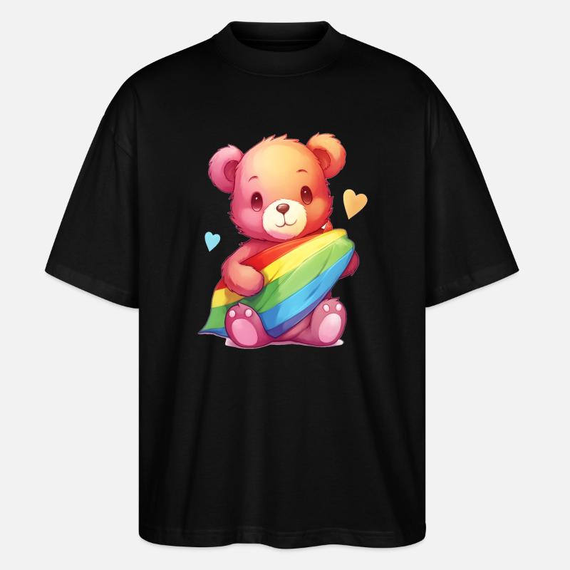 Liebe ist eine Bärennotwendigkeit - Stanley/Stella Oversized Unisex Bio T-Shirt Blaster 2.0 - Schwarz