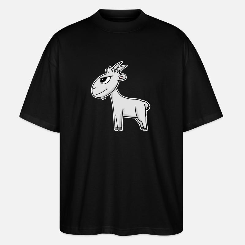 Chèvre - T-shirt bio Blaster 2.0 coupe oversize Stanley/Stella Unisexe - noir