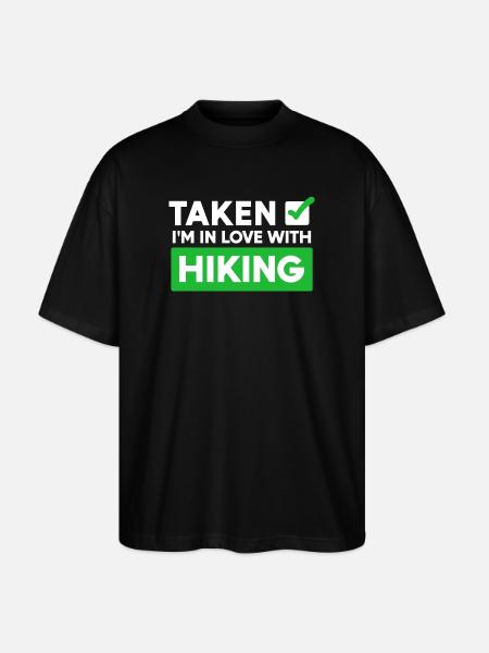 Wanderer Statement Wanderung Wandern Bergwandern - Stanley/Stella Oversized Unisex Bio T-Shirt Blaster 2.0 - Schwarz