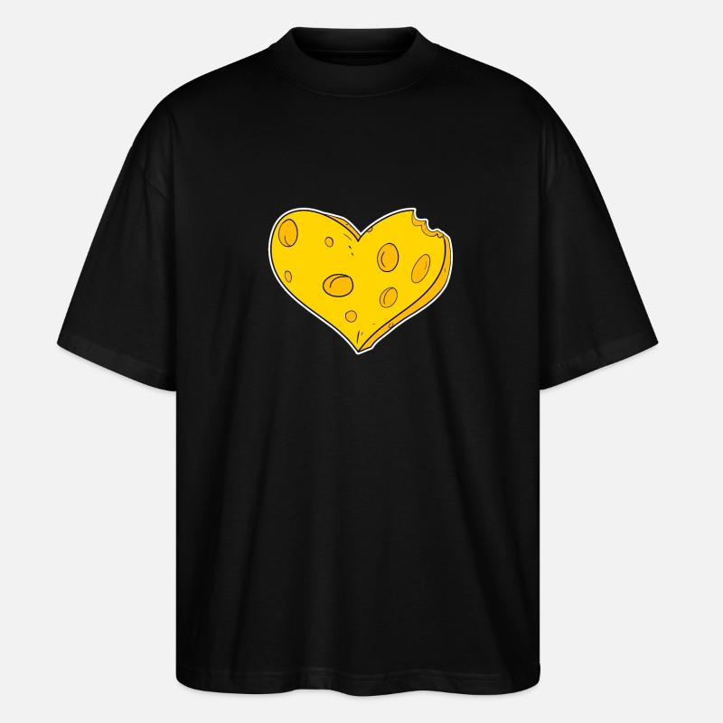Cœur de fromage - T-shirt bio Blaster 2.0 coupe oversize Stanley/Stella Unisexe - noir