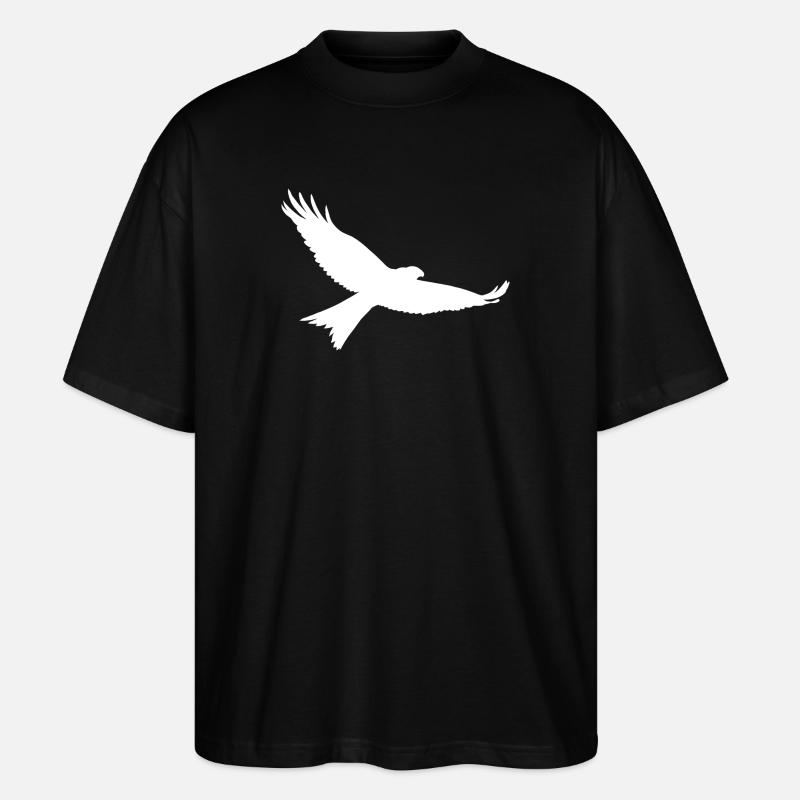 Greifvogel in weiss - Stanley/Stella Oversized Unisex Bio T-Shirt Blaster 2.0 - Schwarz