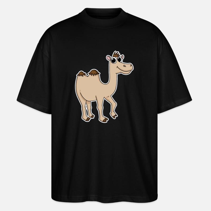 Camel - Stanley/Stella Oversized Unisex Organic T-shirt Blaster 2.0 - black