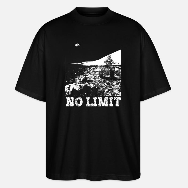QUAD NOLIMIT - Stanley/Stella Oversized Unisex Bio T-Shirt Blaster 2.0 - Schwarz