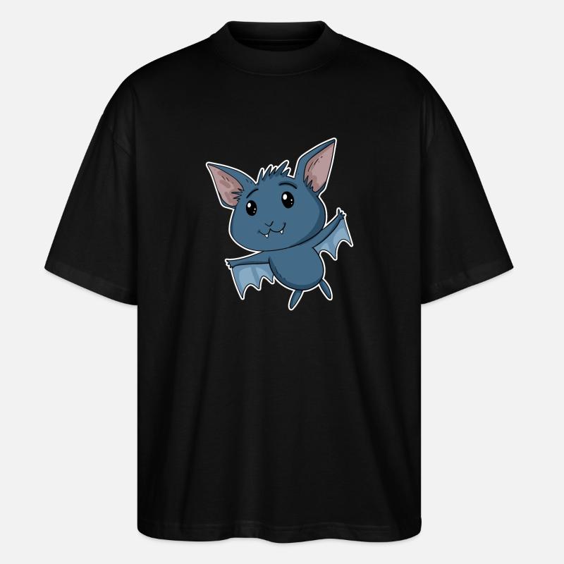 Chauve-souris - T-shirt bio Blaster 2.0 coupe oversize Stanley/Stella Unisexe - noir