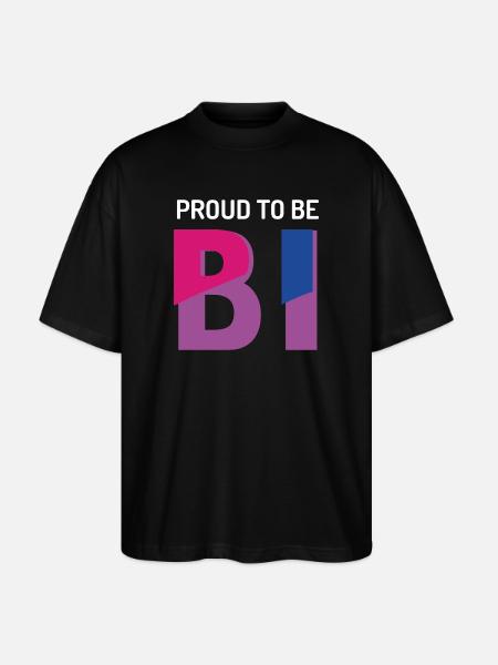 Proud To Be Bisexual - Stanley/Stella Oversized Unisex Organic T-shirt Blaster 2.0 - black