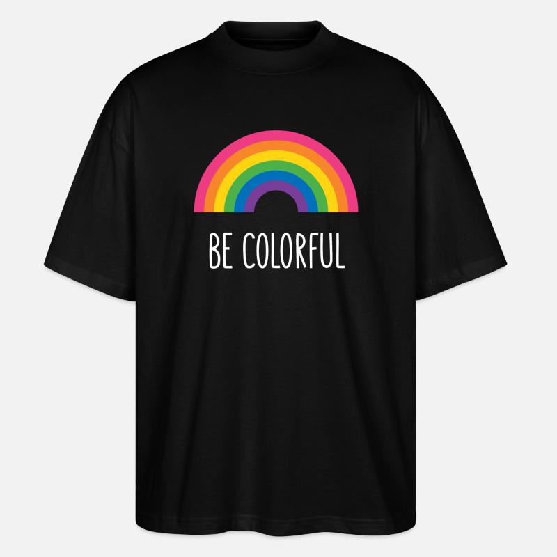 Pride Month LGBTQ - Sei bunt - Stanley/Stella Oversized Unisex Bio T-Shirt Blaster 2.0 - Schwarz