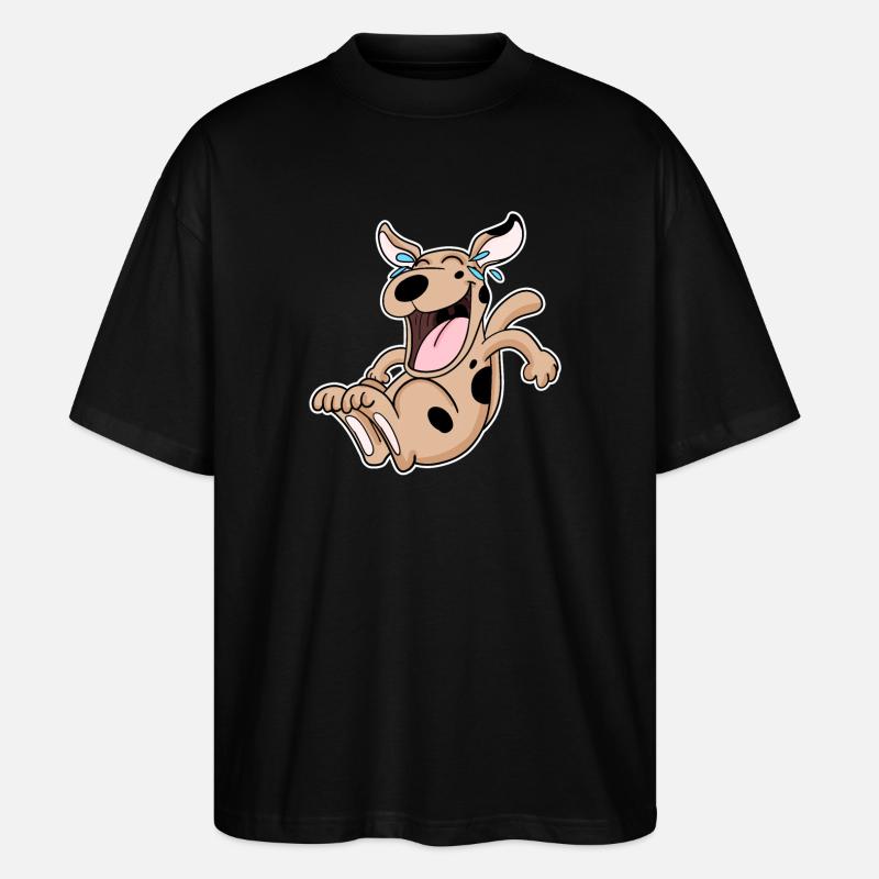 Chien qui rit - T-shirt bio Blaster 2.0 coupe oversize Stanley/Stella Unisexe - noir