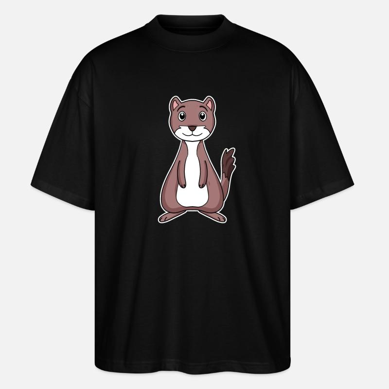 Wiesel Marder - Stanley/Stella Oversized Unisex Bio T-Shirt Blaster 2.0 - Schwarz