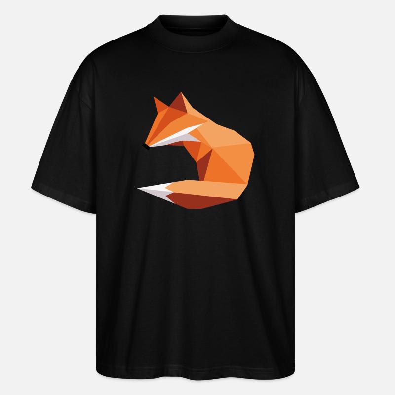 fuchs ORGAMI style - Stanley/Stella Oversized Unisex Bio T-Shirt Blaster 2.0 - Schwarz