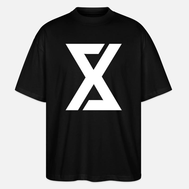 Digital art simple logo - Stanley/Stella Oversized Unisex Organic T-shirt Blaster 2.0 - black