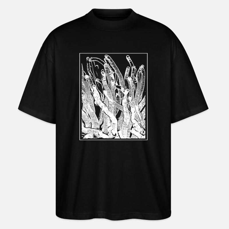 Anemone - Stanley/Stella Oversized Unisex Organic T-shirt Blaster 2.0 - black