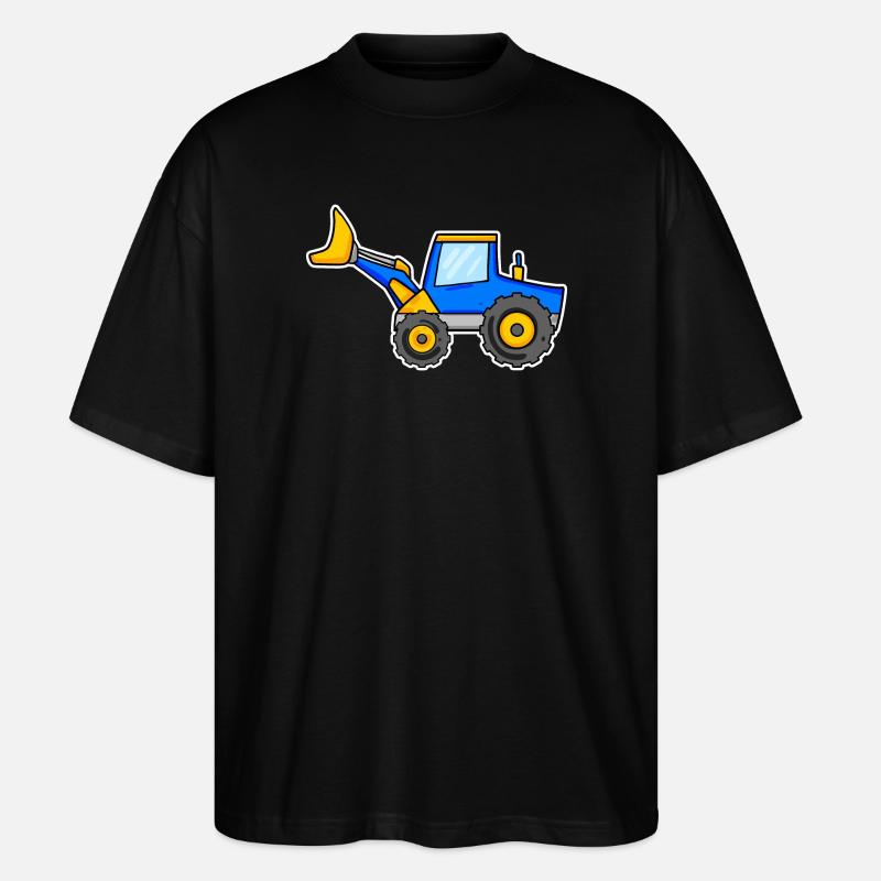 Excavator - Stanley/Stella Oversized Unisex Organic T-shirt Blaster 2.0 - black