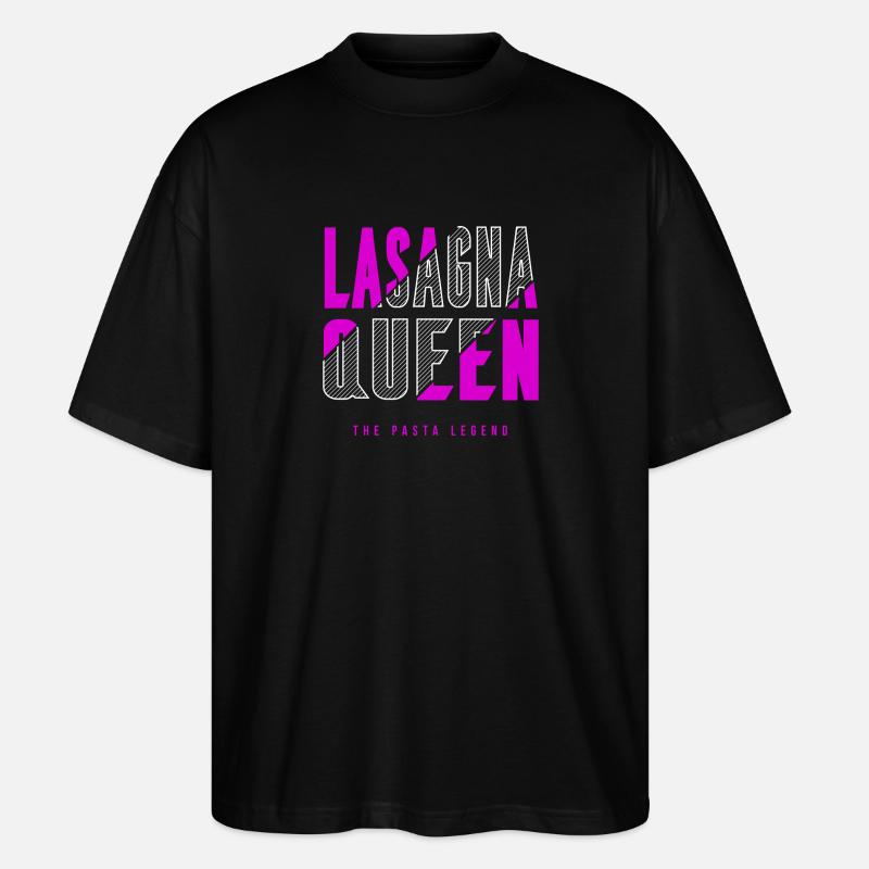 Reine des lasagnes - T-shirt bio Blaster 2.0 coupe oversize Stanley/Stella Unisexe - noir