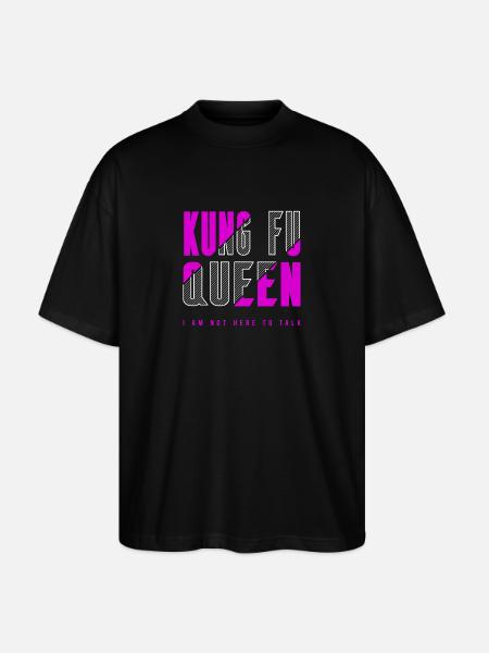Kung Fu Queen - Stanley/Stella Oversized Unisex Organic T-shirt Blaster 2.0 - black