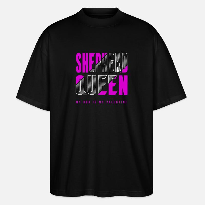 Shepherd Königin - Stanley/Stella Oversized Unisex Bio T-Shirt Blaster 2.0 - Schwarz