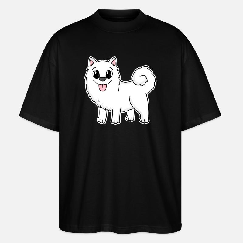 Samoyède Chien Races Chiens Chiens - T-shirt bio Blaster 2.0 coupe oversize Stanley/Stella Unisexe - noir